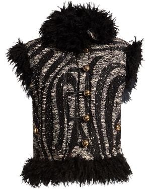 PUCCI Vest Wool, Acrylic, Polyamide, Polyester - Black