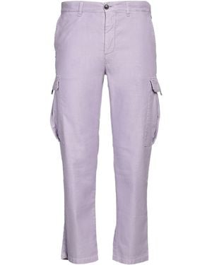 White Sand Lilac Trousers Cotton, Lyocell - Purple