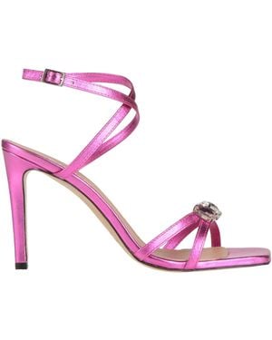 Pinko Fuchsia Sandals Leather - Pink