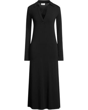 Ottod'Ame Midi Dress Viscose, Elastane - Black