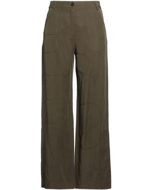 Woolrich Pants Viscose, Linen - Green