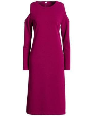 Toy G. Midi Dress Polyester, Elastane - Purple