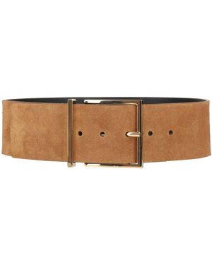 Sandro Camel Belt Cowhide - Natural