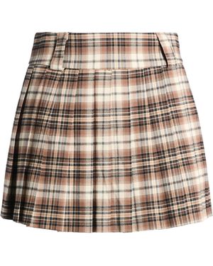 Angela Davis Mini Skirt Polyester, Viscose, Elastane - Natural