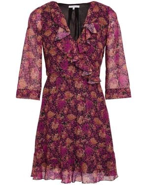 Patrizia Pepe Mauve Mini Dress Polyester - Red