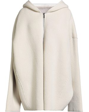 Rick Owens Ivory Cardigan Virgin Wool - Natural