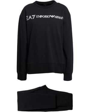 Emporio Armani Tracksuit Cotton, Elastane - Black