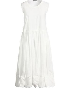 High Midi Dress - White