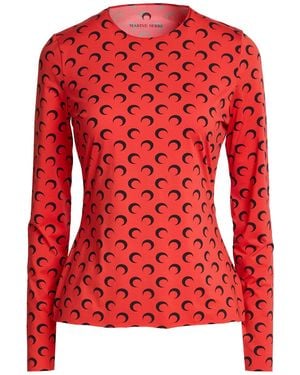 Marine Serre T-Shirt Recycled Polyamide, Recycled Elastane - Red