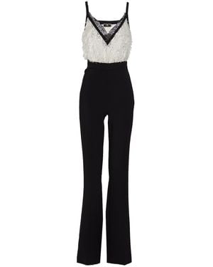 Elisabetta Franchi Jumpsuit Polyamide, Plastic, Viscose, Polyester, Elastane - White