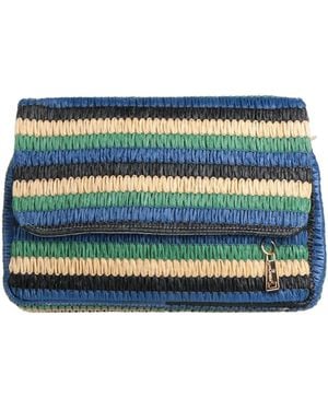 La Milanesa Handbag Natural Raffia - Blue