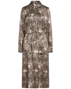 Kiton Midi Dress Silk - Brown