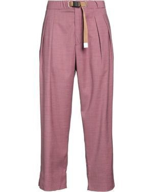 White Sand Trousers Polyester, Viscose, Elastane - Red