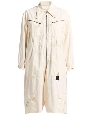 Maison Margiela Playsuit Cotton, Cow Leather - Natural