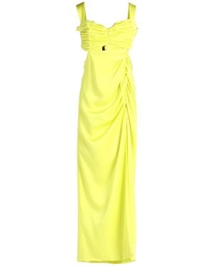 Nineminutes Maxi Dress Polyester, Elastane - Yellow