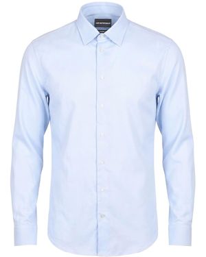Emporio Armani Sky Shirt Cotton - Blue