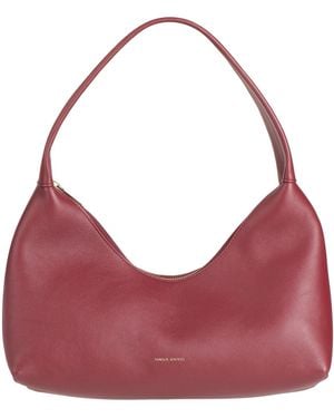 Mansur Gavriel Candy Baguette -- Burgundy Handbag Leather - Red