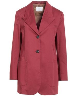 Ballantyne Burgundy Blazer Cotton, Elastane - Red