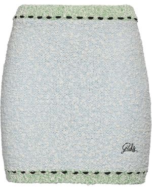 Gcds Mini Skirt Cotton, Viscose, Polyamide - Grey