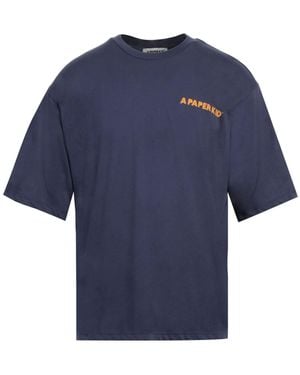 A PAPER KID T-Shirt Cotton - Blue