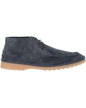 Hogan Midnight Ankle Boots Leather - Blue