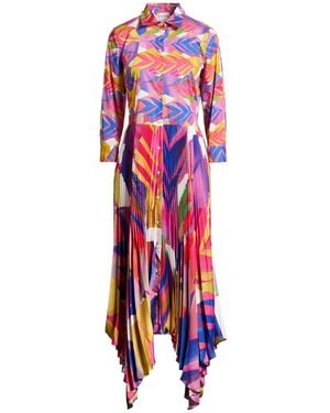 Sara Roka Maxi Dress Polyester, Cotton, Elastane - White