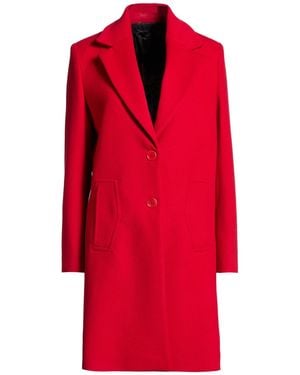 Hanita Coat Polyester, Viscose - Red
