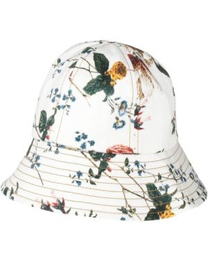Erdem Hat Cotton, Elastane - White