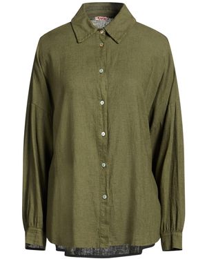 BIKINI MI.MA. Military Shirt Viscose, Linen - Green