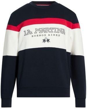 La Martina Sweatshirt Cotton, Polyester, Elastane - Blue