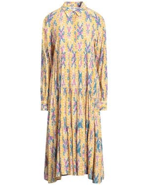 Replay For Impressionen Midi Dress Viscose - Metallic