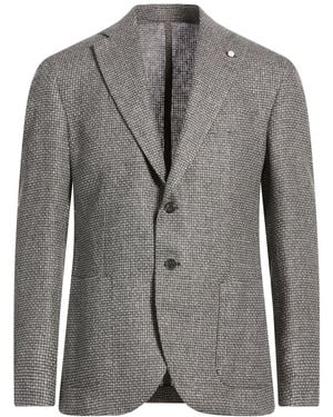 Luigi Bianchi Blazer Wool, Linen, Silk - Gray