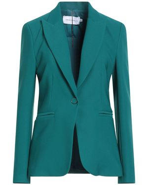 SIMONA CORSELLINI Emerald Blazer Polyester, Elastane - Green