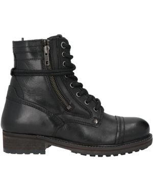 Pepe Jeans Ankle Boots Leather - Black