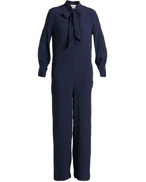 Semicouture Midnight Jumpsuit Acetate, Silk - Blue