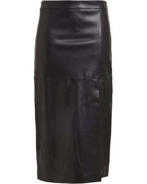 Alpha Studio Midi Skirt Polyester, Polyurethane Resin - Black