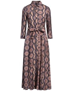 Pinko Camel Midi Dress Viscose - Purple