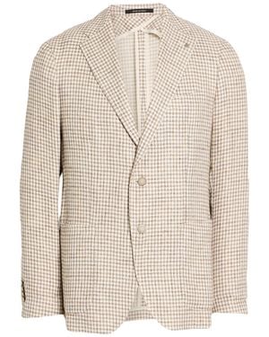 Tagliatore Ivory Blazer Hemp, Silk, Linen - Natural
