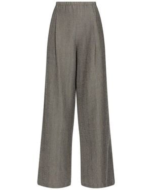 Alysi Charcoal Pants Cotton, Virgin Wool - Gray