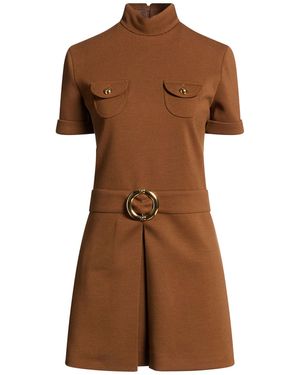 Celine Mini Dress Wool - Brown