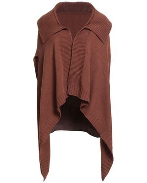 Raffaela D'angelo Cape Polyamide, Viscose, Wool, Cashmere - Brown