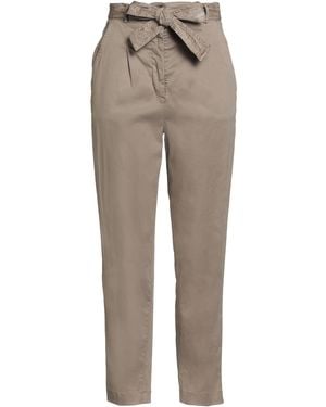 19.70 Nineteen Seventy Sand Pants Lyocell, Cotton, Elastane - Gray