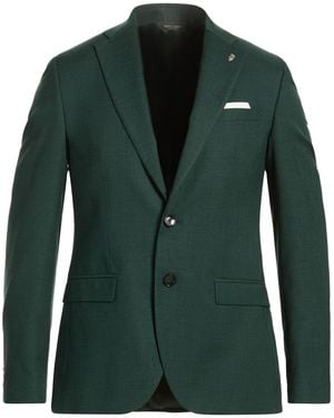 Berry & Brian Dark Blazer Polyester, Viscose, Elastane - Green