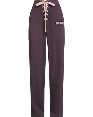 Versace Jeans Couture Trousers Cotton - Purple
