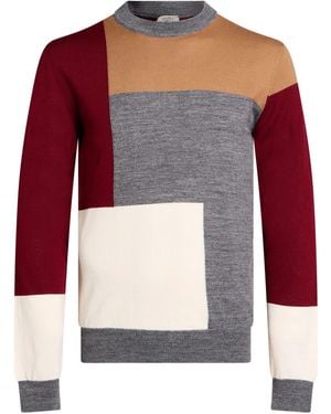 M.Q.J. Jumper Wool, Acrylic - Red
