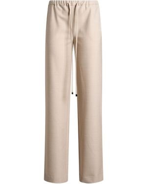 Antonelli Sand Pants Polyester, Virgin Wool, Elastane - Natural