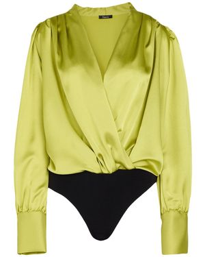 Hanita Bodysuit Polyester, Elastane - Yellow