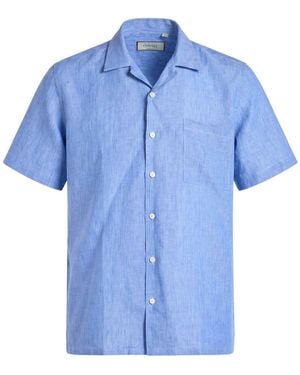 Canali Shirt Linen - Blue