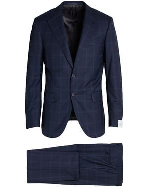 Caruso Bright Suit Wool - Blue