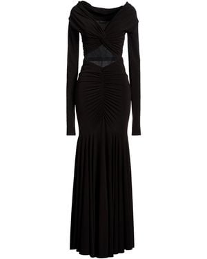 ANDAMANE Maxi Dress Polyester, Elastane - Black